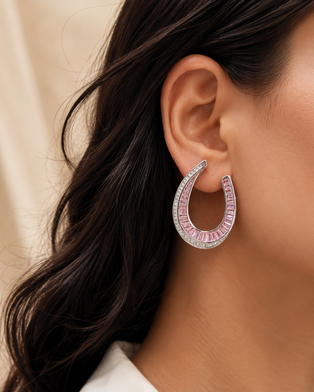 Multi layered hoop earrings