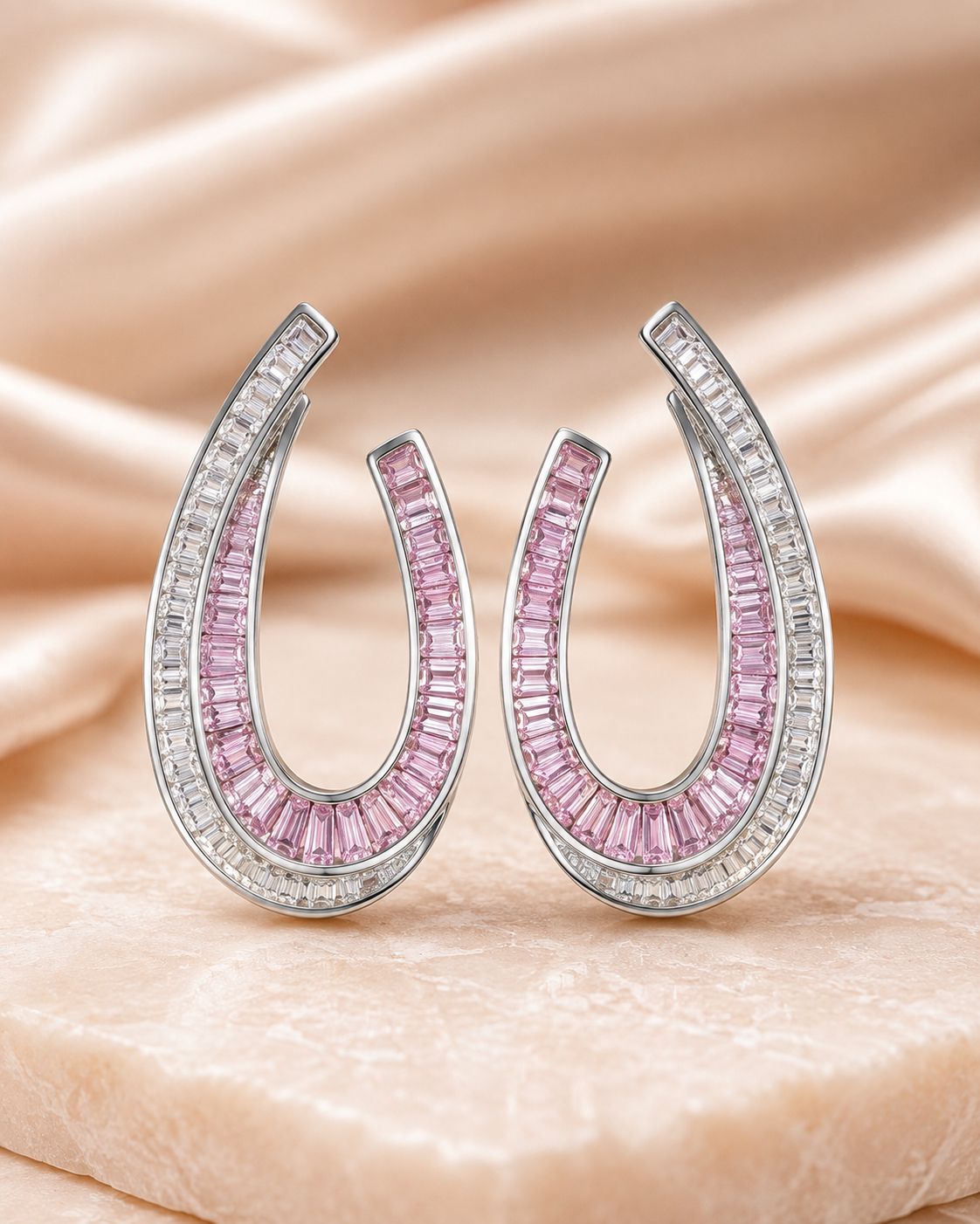 Multi layered hoop earrings