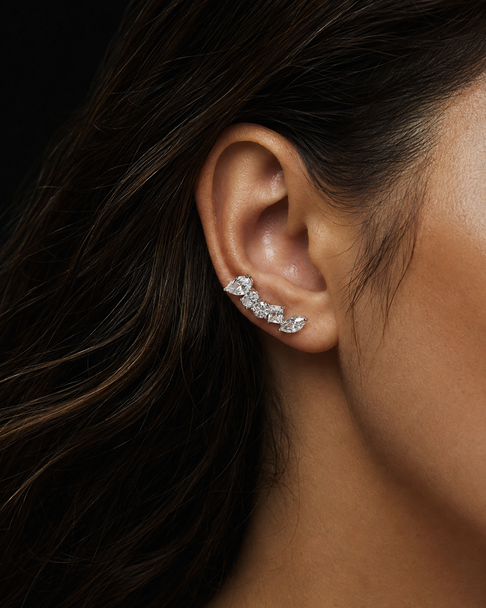 Arc climber earrings