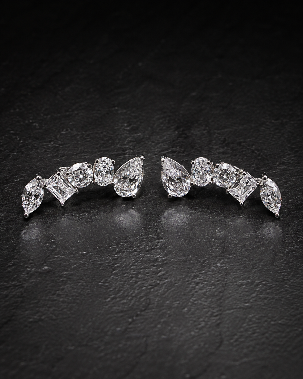Arc climber earrings