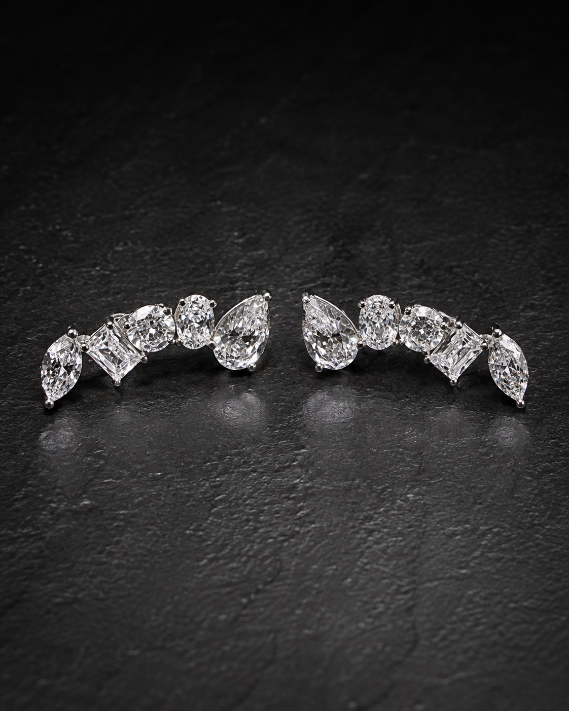 Arc climber earrings