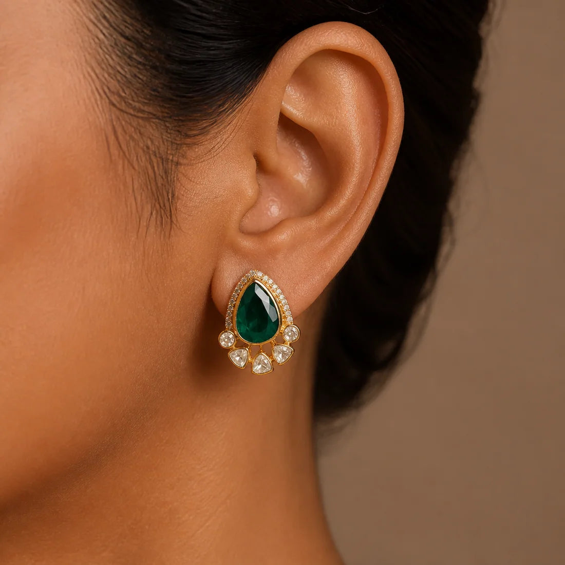 Earrings from the Qli collection